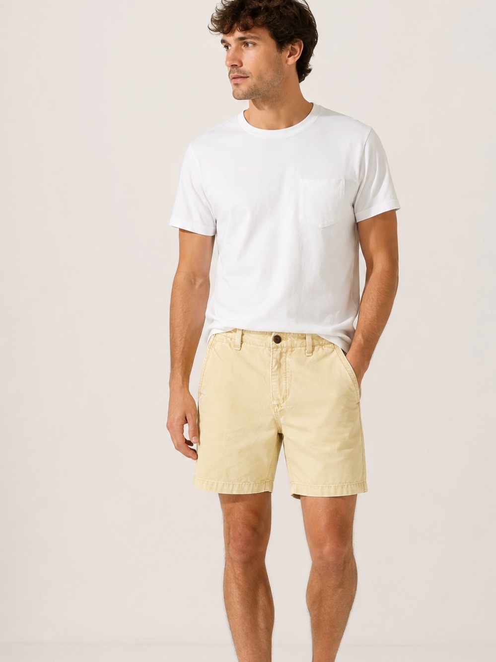 Abercrombie & Fitch Men’s Vintage Y2K Chino Shorts 28 Distressed Button Fly
